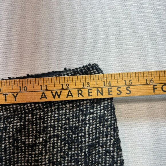 J.Crew Women's Notte Boucle Tweed Straight & Pencil Skirt Size 00 Black White - Picture 7 of 11